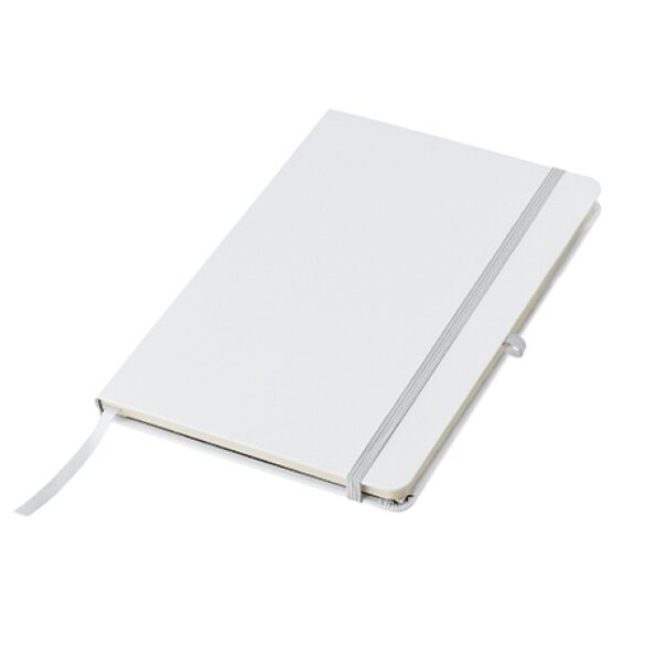 Biały notes A5 z kieszenią