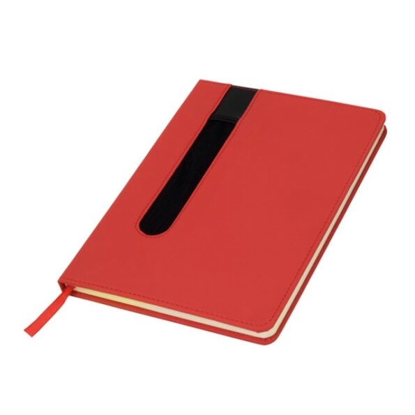 Notes A5 w linie czerwony