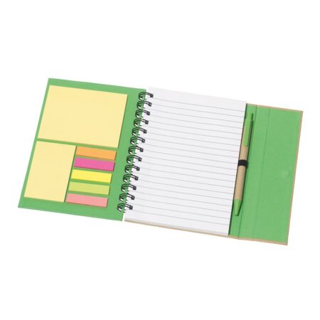 Eko notes na spirali - zielony