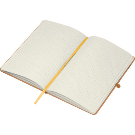 Alternative view of Notatnik z papieru z recyklingu w kropki A5 – brązowy