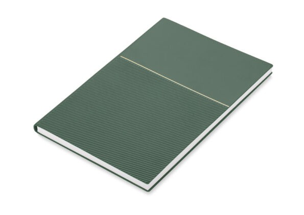 Notes z papieru z kamienia A5 w kropki - zielony