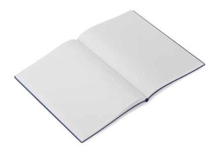 Alternative view of Notes z papieru z kamienia A5 w kropki - niebieski