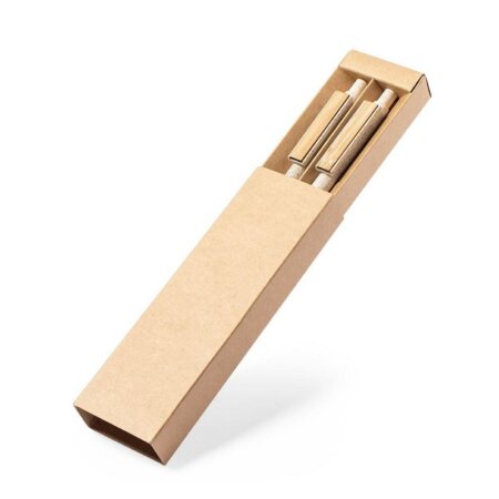 Zestaw piśmienniczy ze słomy pszenicznej