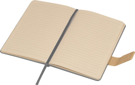 Alternative view of Notatnik A5 w linie z papieru z trzciny cukrowej - szary