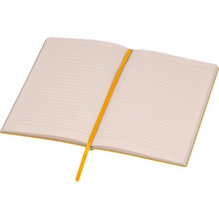 Ekologiczny Notes A5 w Linie – Karbowana Okładka PU, Papier z Trzciny Cukrowej