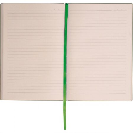 Zielony notes A5 z papieru z trzciny cukrowej