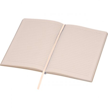 Notes A5 w linie z papieru z trzciny cukrowej – beżowy