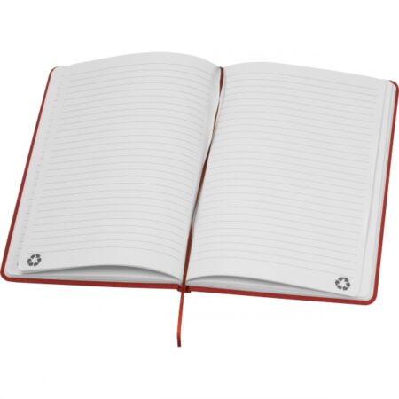 Notes A5 w linie z materiałów z recyklingu – szary