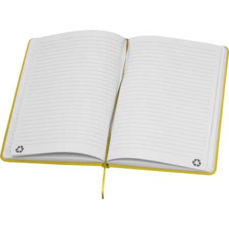 Notes A5 w linie z materiałów z recyklingu - Żółty