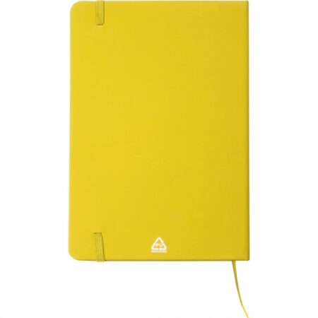 Notes A5 w linie z materiałów z recyklingu - Żółty