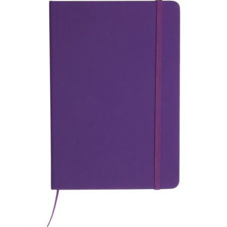 Fioletowy notes w linie A5 z recyklingu