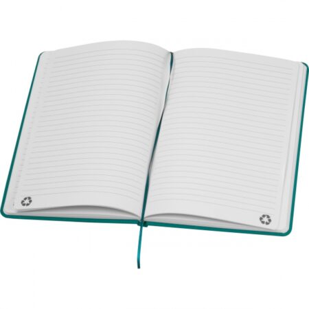 Turkusowy notes z materiałów z recyklingu