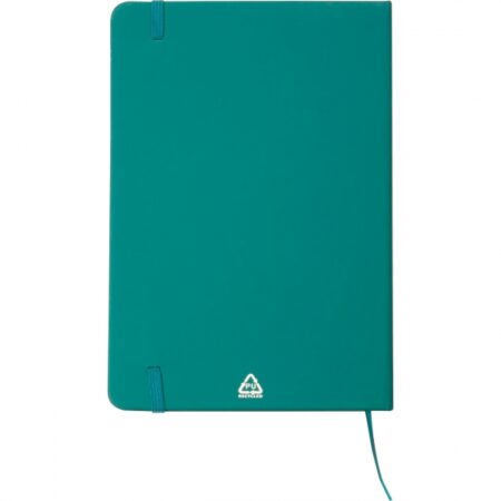 Turkusowy notes z materiałów z recyklingu