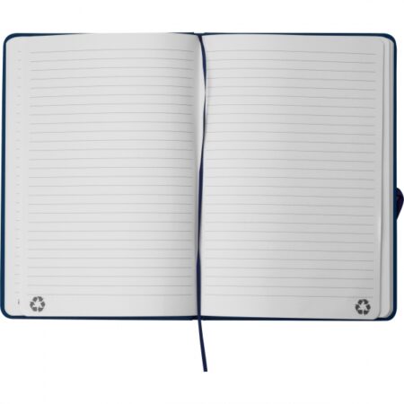 Notes A5 w linie - papier z recyklingu - granatowy
